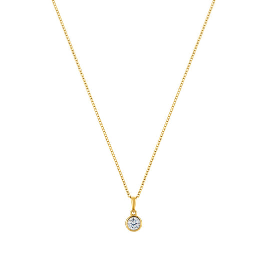 Circle of Life Gold plated sterling silver Necklace-0